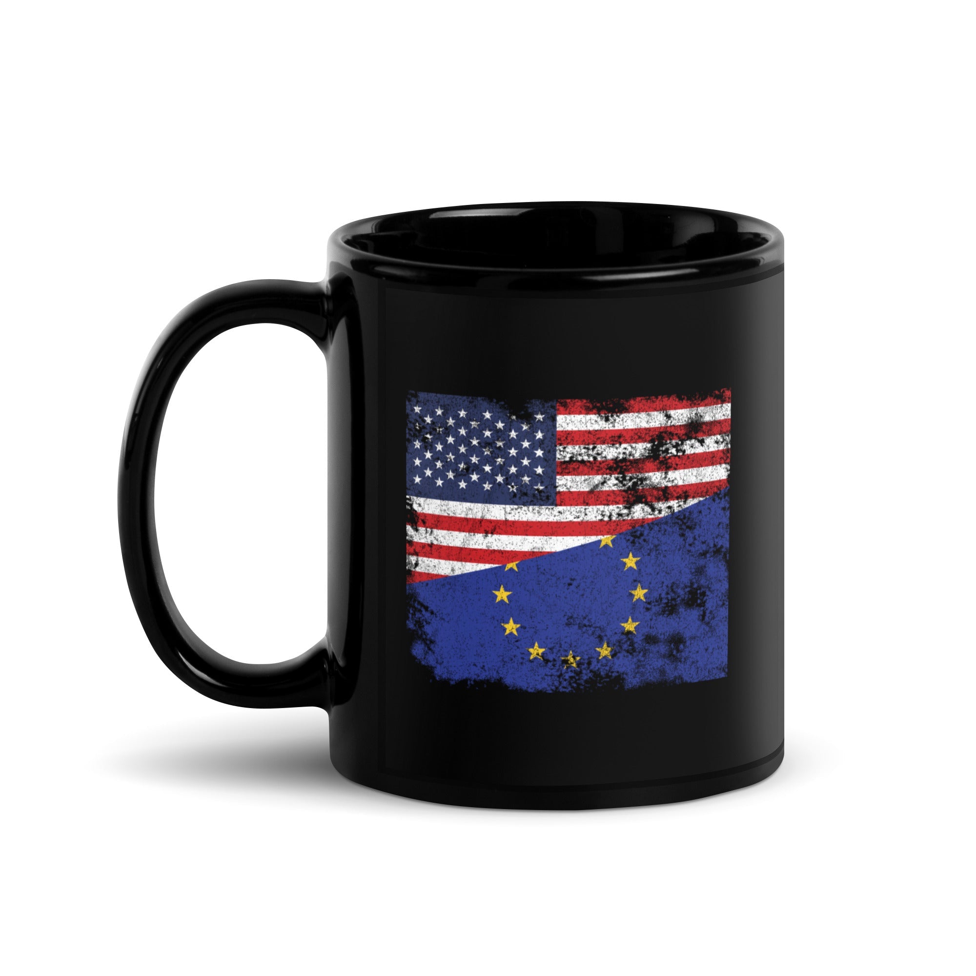 European Union USA Flag Mug