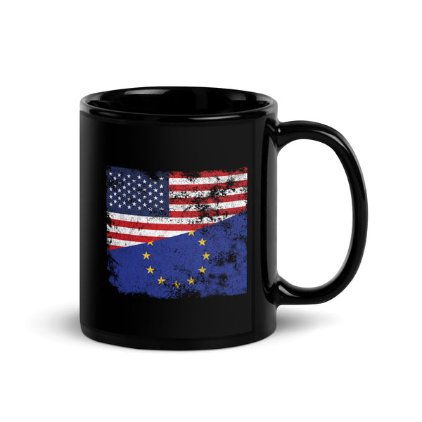 European Union USA Flag Mug