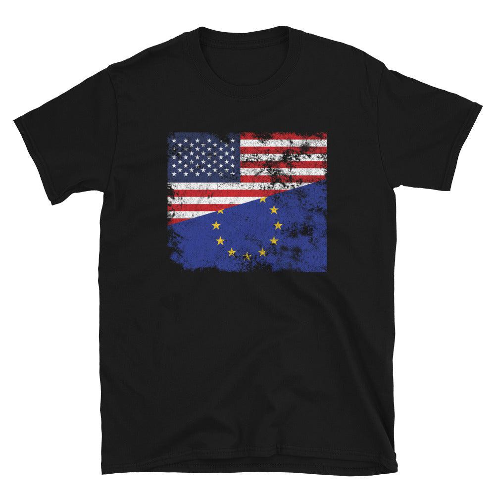 European Union USA Flag T-Shirt