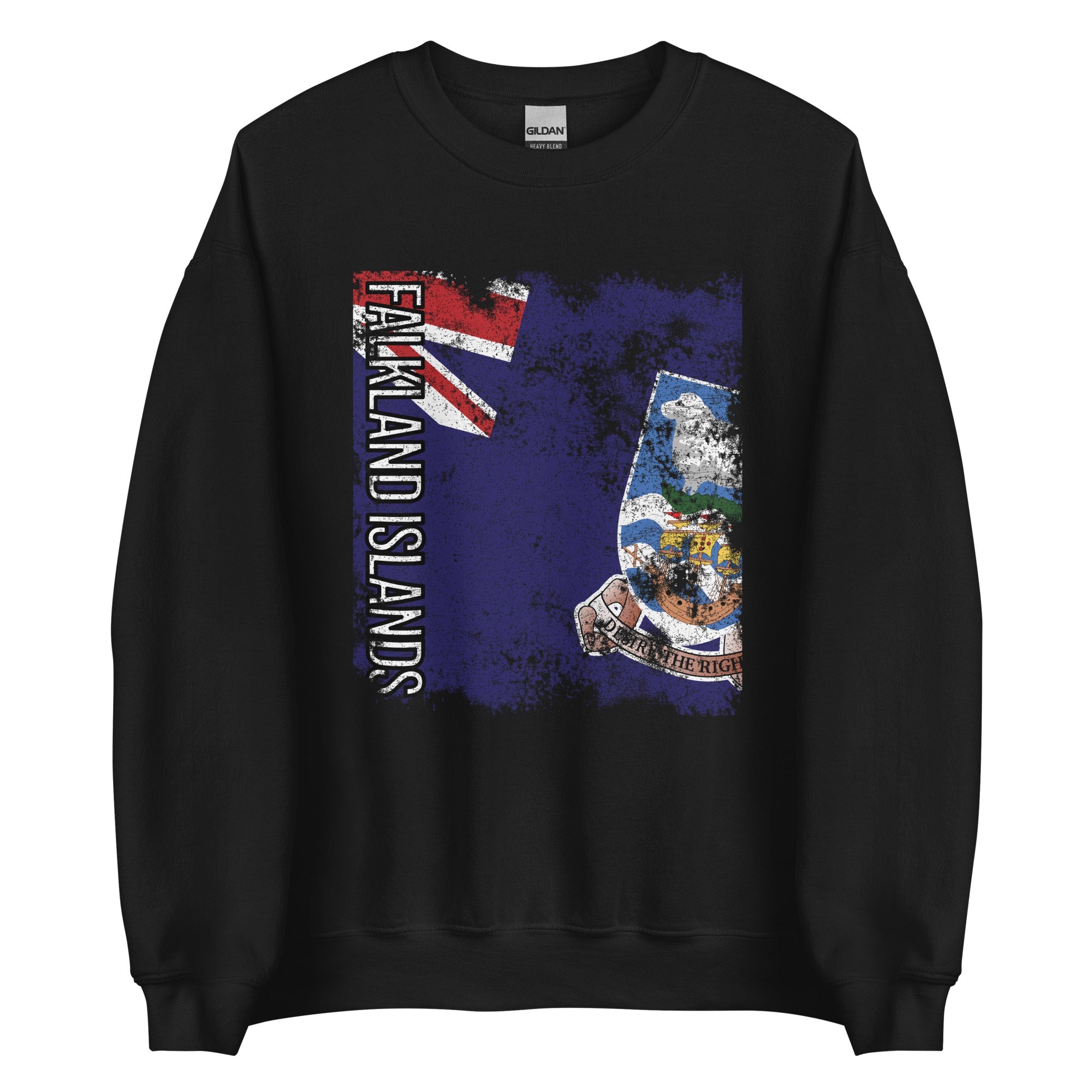 Falkland Islands Flag - Distressed Flag Sweatshirt