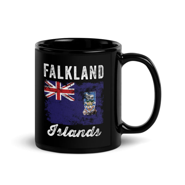 Falkland Islands Flag Distressed Mug