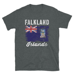 Falkland Islands Flag Distressed T-Shirt