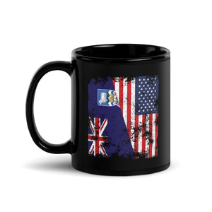 Falkland Islands USA Flag Half American Mug