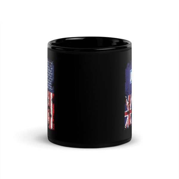 Falkland Islands USA Flag Half American Mug