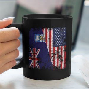 Falkland Islands USA Flag Half American Mug