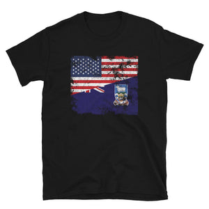 Falkland Islands USA Flag T-Shirt