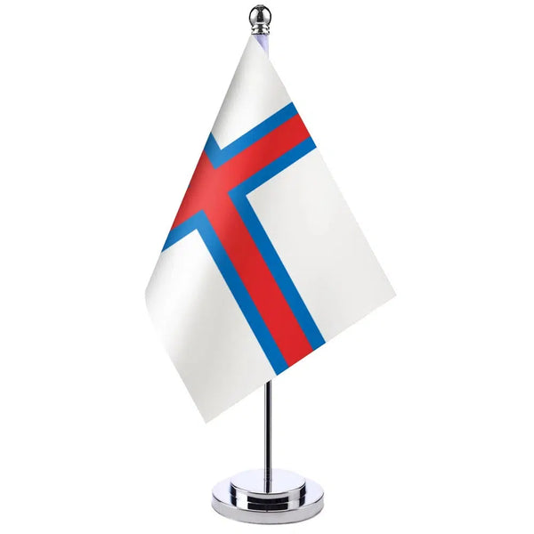 Faroe Islands Desk Flag - Small Office Table Flag