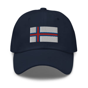 Faroe Islands Flag Cap - Adjustable Embroidered Dad Hat