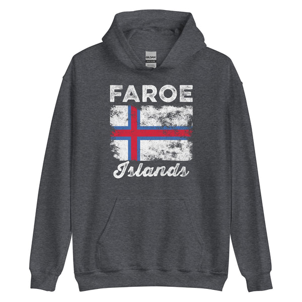 Faroe Islands Flag Vintage Faroese Flag Hoodie