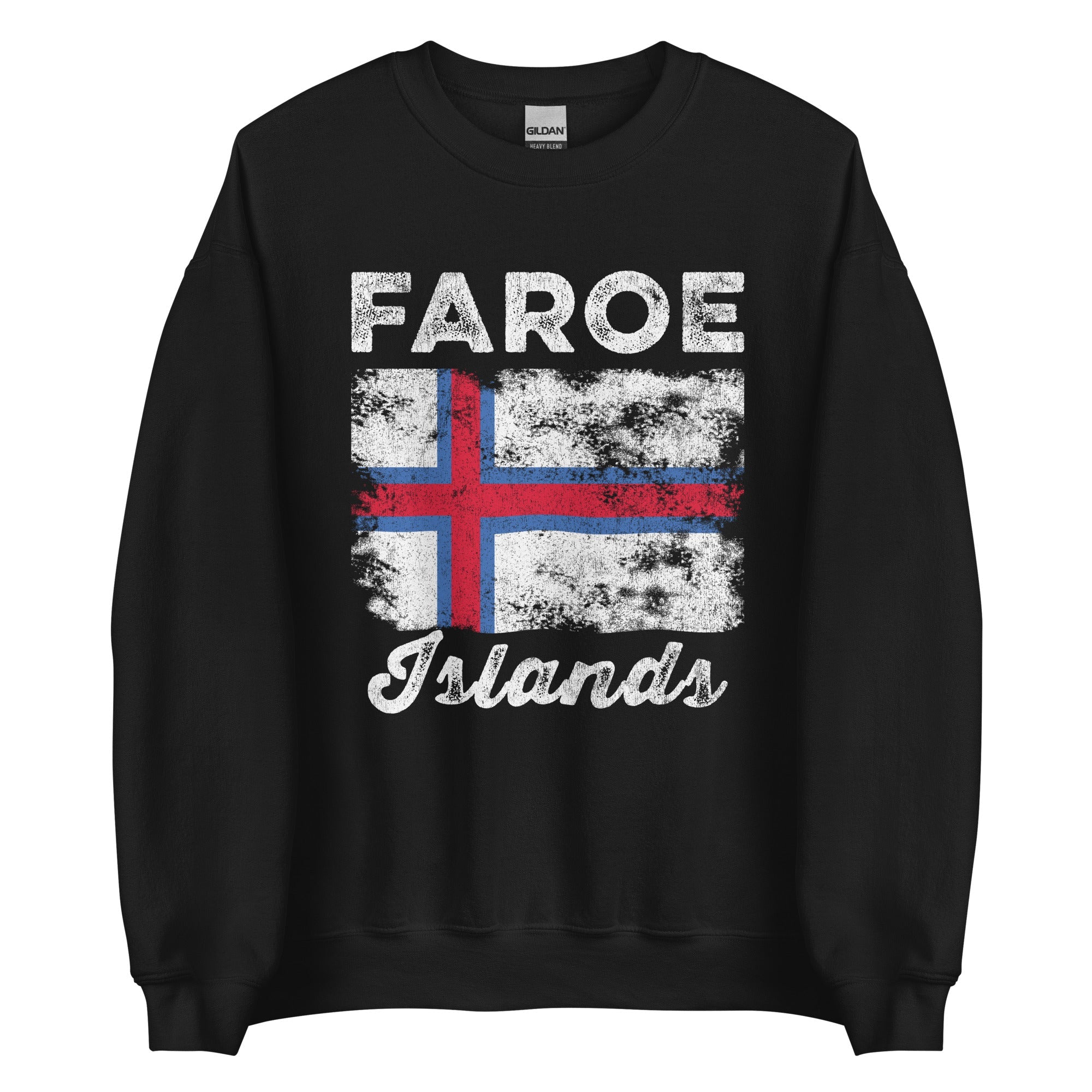 Faroe Islands Flag Vintage Faroese Flag Sweatshirt