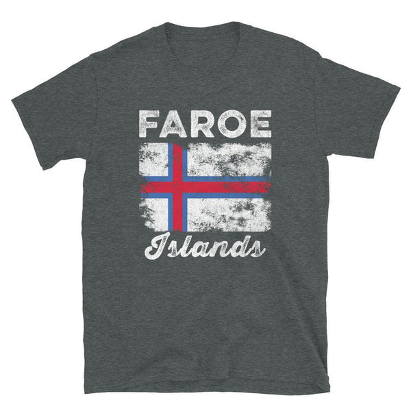 Faroe Islands Flag Vintage Faroese Flag T-Shirt