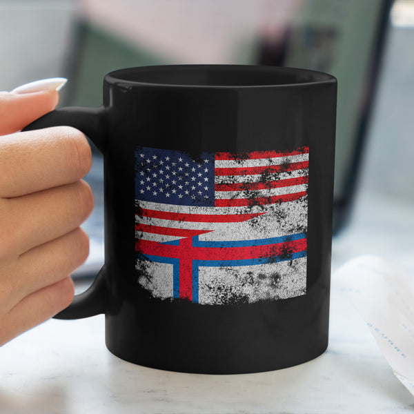 Faroe Islands USA Flag Mug