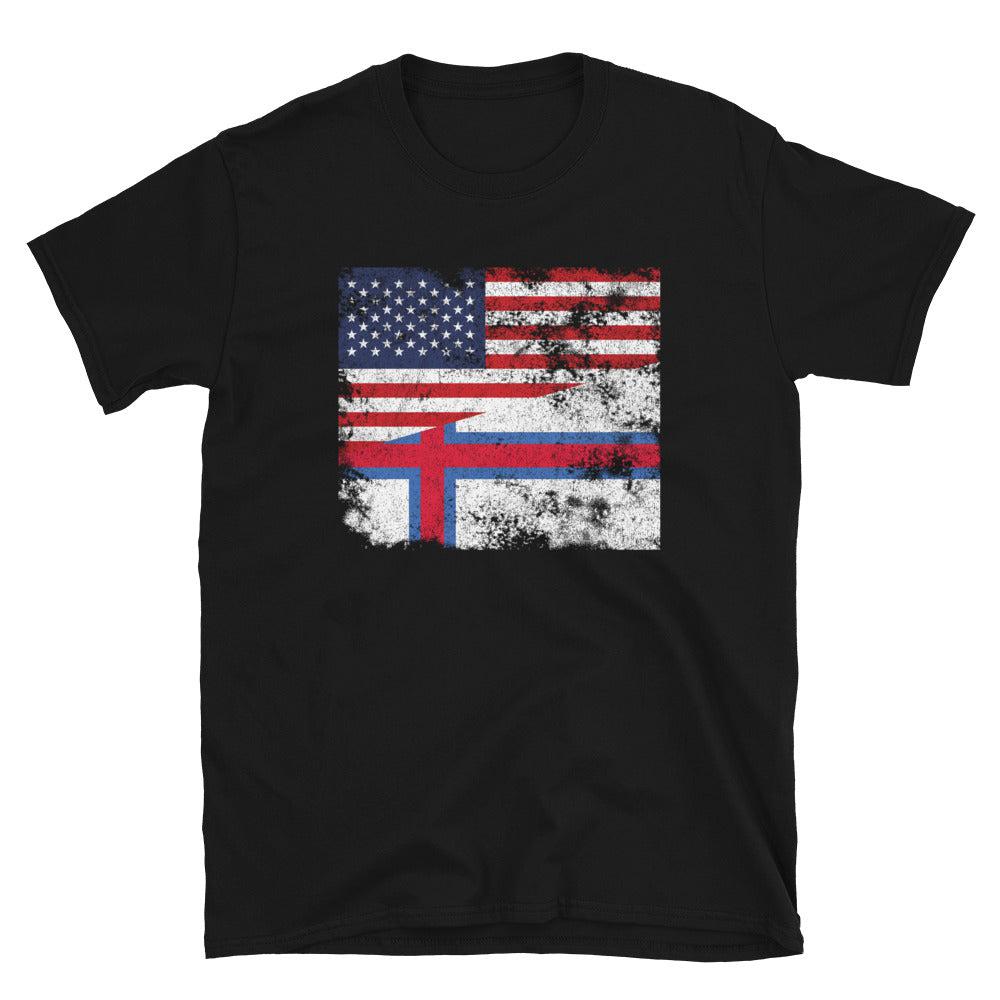 Faroe Islands USA Flag T-Shirt