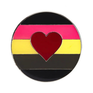 Fat Fetish Pride Flag Lapel Pins - LGBTQIA2S+ Enamel Pin Flag