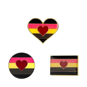 Fat Fetish Pride Flag Lapel Pins - LGBTQIA2S+ Enamel Pin Flag