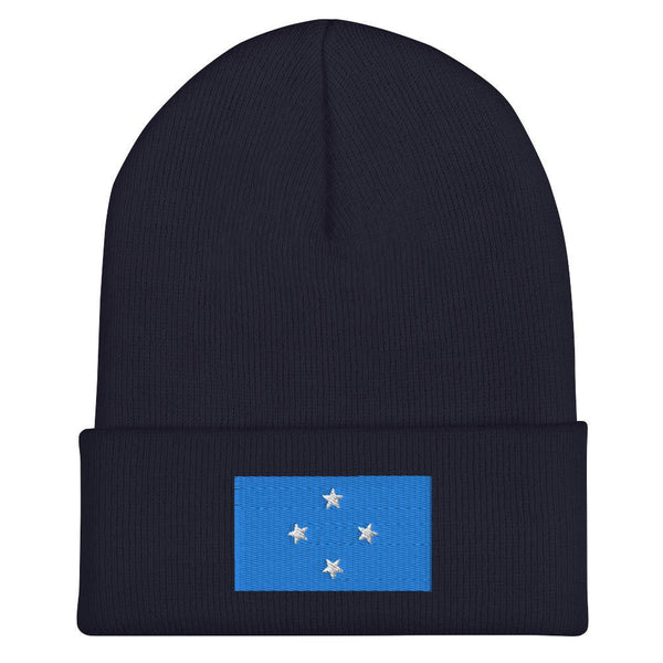 Federated States of Micronesia Flag Beanie - Embroidered Winter Hat