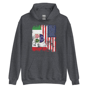 Federation Bosnia Herzegovina USA Flag Hoodie