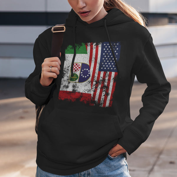 Federation Bosnia Herzegovina USA Flag Hoodie