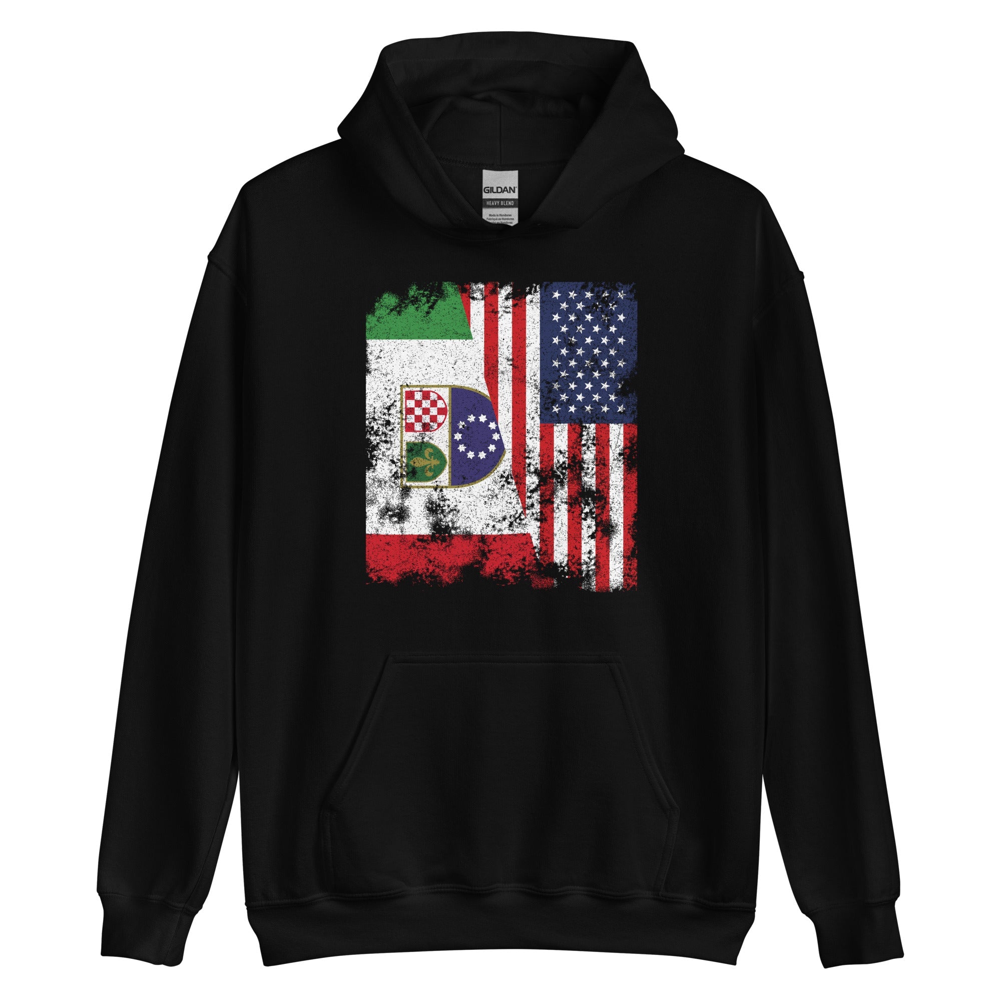 Federation Bosnia Herzegovina USA Flag Hoodie