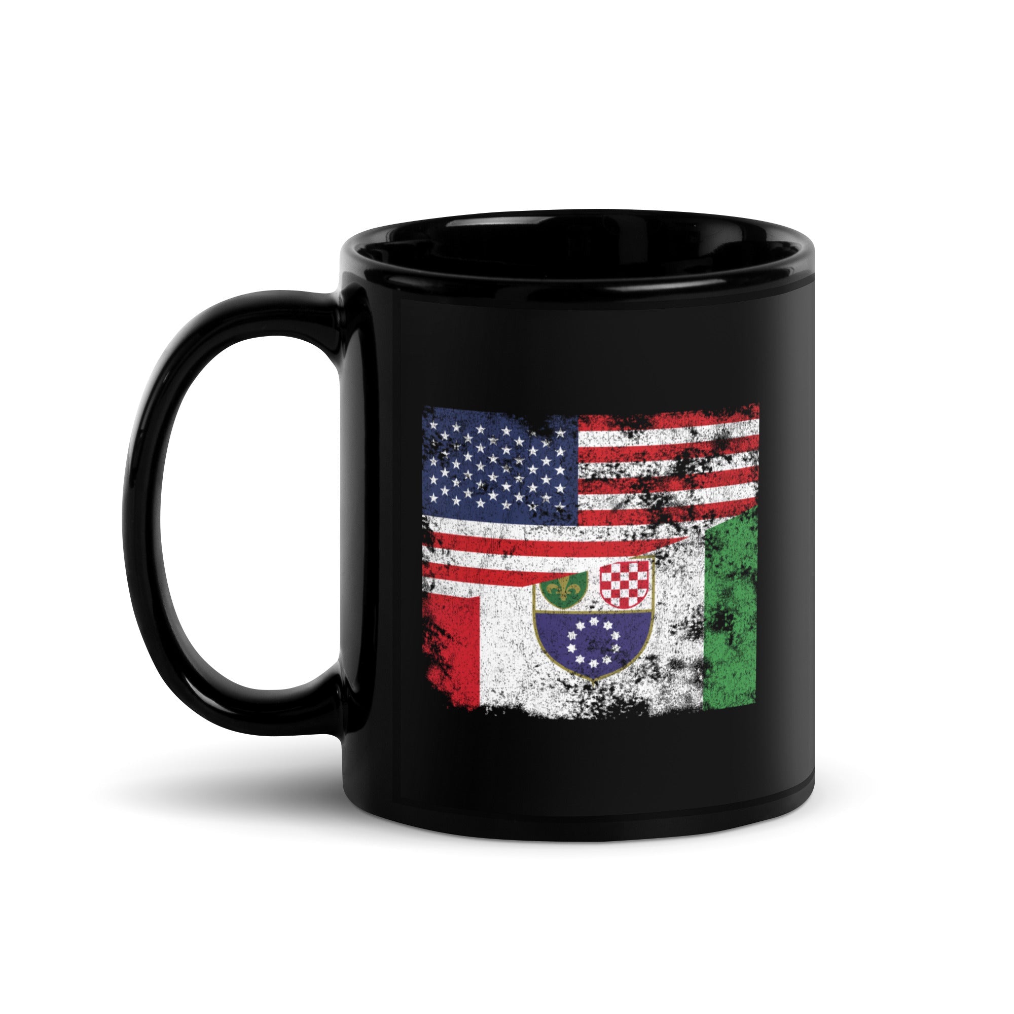 Federation of Bosnia and Herzegovina USA Flag Mug