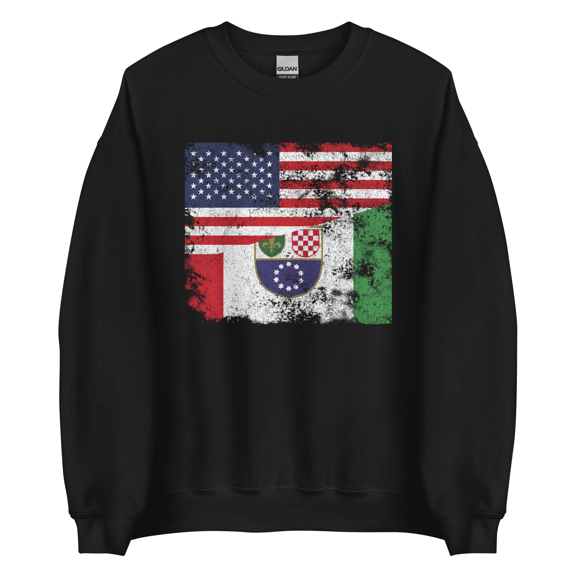 Federation of Bosnia and Herzegovina USA Flag Sweatshirt