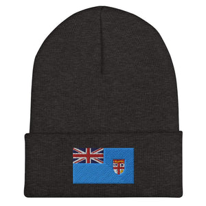 Fiji Flag Beanie - Embroidered Winter Hat