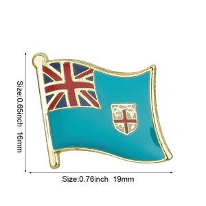 Fiji Flag Lapel Pin - Enamel Pin Flag