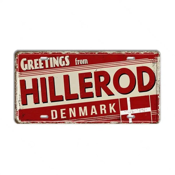 Finland, Denmark, Norway & Sweden Flag License Plate Collection
