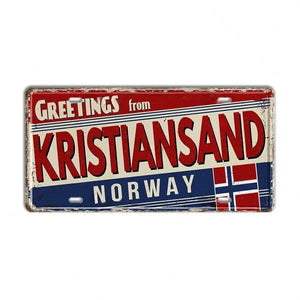 Finland, Denmark, Norway & Sweden Flag License Plate Collection