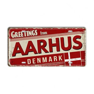 Finland, Denmark, Norway & Sweden Flag License Plate Collection