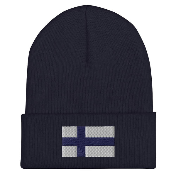 Finland Flag Beanie - Embroidered Winter Hat