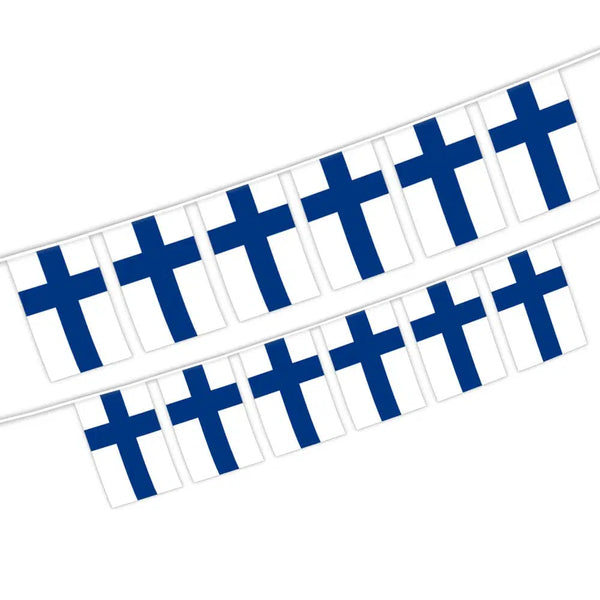 Finland Flag Bunting Banner - 20Pcs