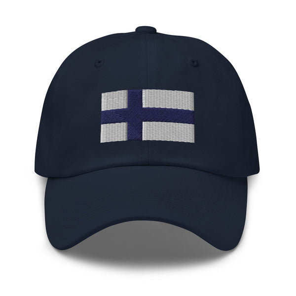 Finland Flag Cap - Adjustable Embroidered Dad Hat