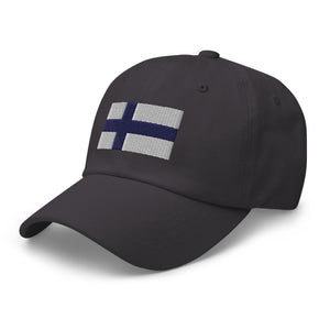 Finland Flag Cap - Adjustable Embroidered Dad Hat