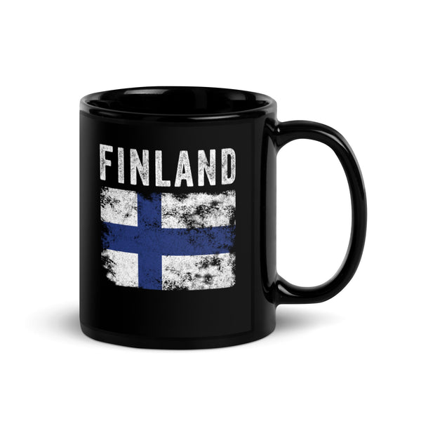 Finland Flag Distressed - Finnish Flag Mug
