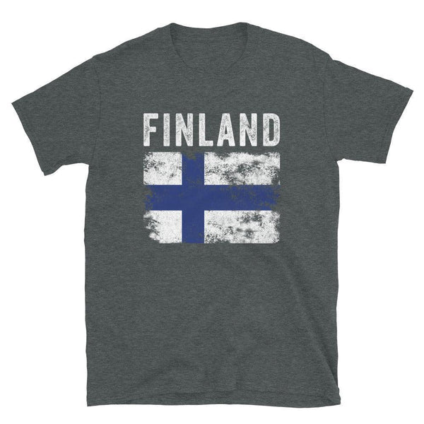 Finland Flag Distressed - Finnish Flag T-Shirt