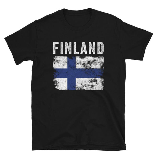 Finland Flag Distressed - Finnish Flag T-Shirt