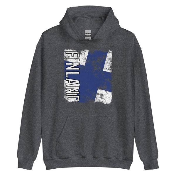 Finland Flag - Distressed Flag Hoodie