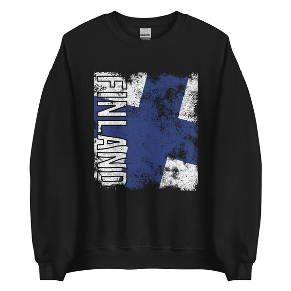 Finland Flag - Distressed Flag Sweatshirt