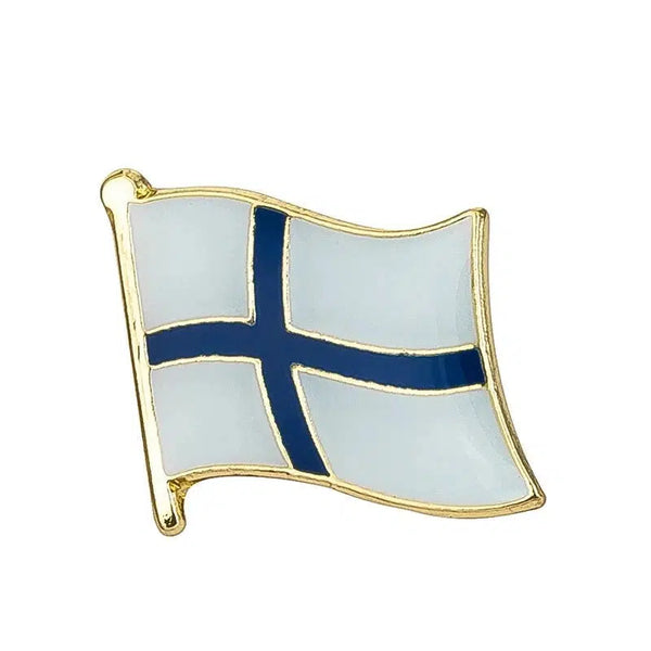 Finland Flag Lapel Pin - Enamel Pin Flag