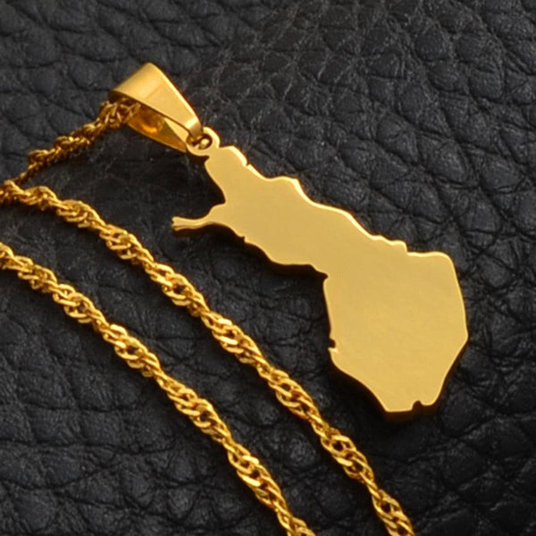 Finland Map Necklace