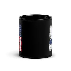 Finland USA Flag - Half American Mug