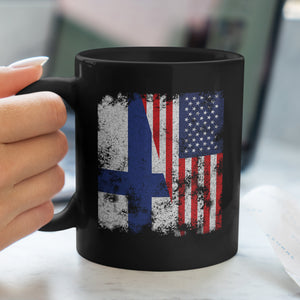 Finland USA Flag - Half American Mug
