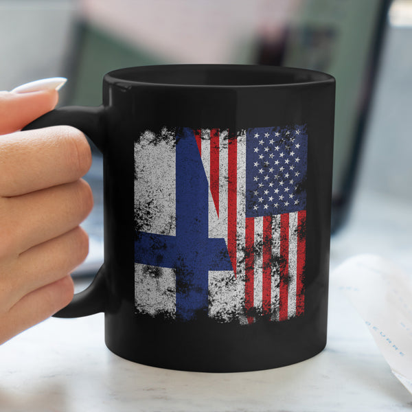 Finland USA Flag - Half American Mug