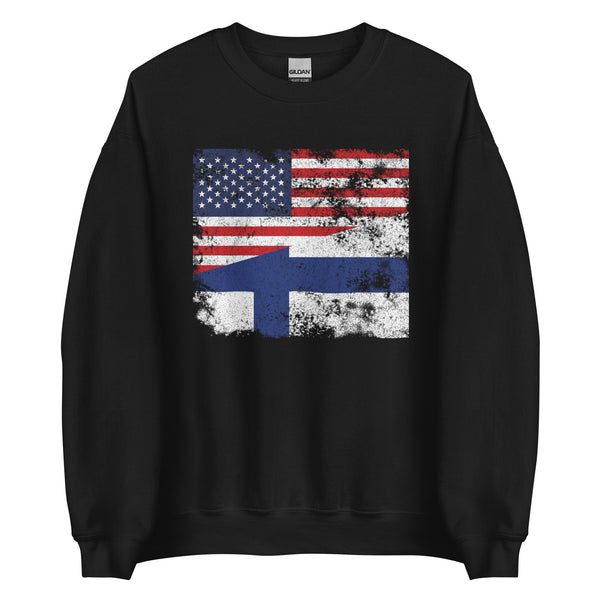 Finland USA Flag Sweatshirt