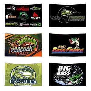 Fishing Flags - 90x150cm(3x5ft) - 60x90cm(2x3ft)