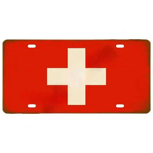 Flag License Plate Collection - Decorative Metal Tin Signs