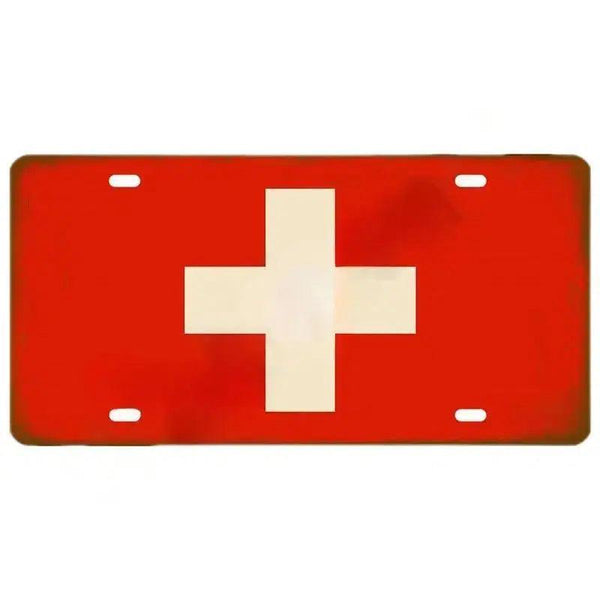 Flag License Plate Collection - Decorative Metal Tin Signs