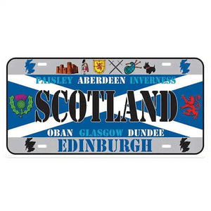 Flag License Plate Collection - Decorative Metal Tin Signs