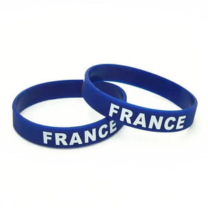 France Flag Bracelet - Silicone Wristband